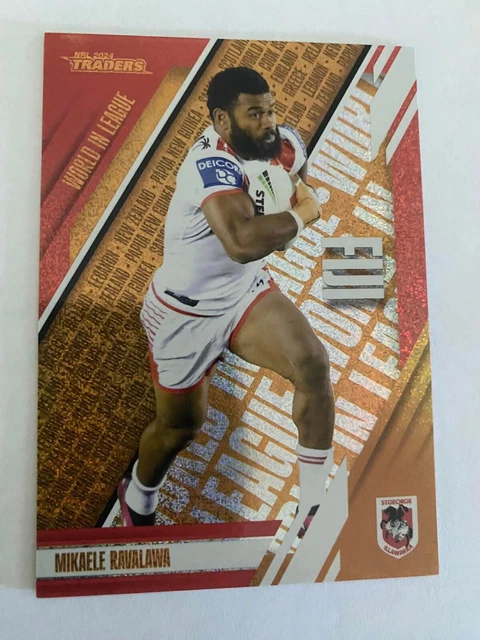 Mikaele Ravalaca 2024 NRL TRADERS World In League Copper Wlc21 47/215 Mikaele Ravalawa ...