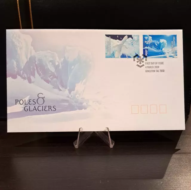 Australia Post – First Day Cover FDC – 2009 AAT Poles & Glaciers