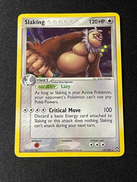 Slaking┃13/108┃Ex Power Keepers┃Holo Rare┃Pokemon Card┃English┃Excellent