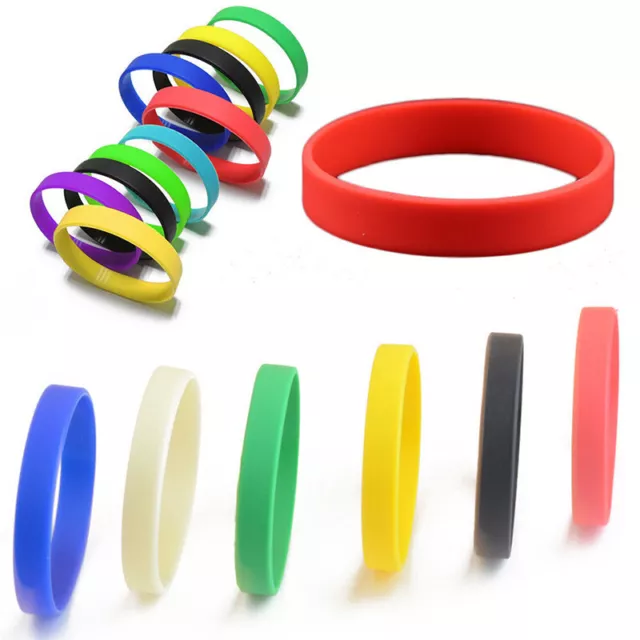 Silicone Rubber Unisex Sports Wrist Band Fashion Basketball Bracelet Hand Bangle