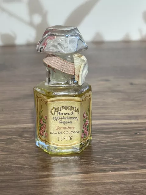 VINTAGE AVON CALIFORNIA PERFUME CO 1978 KEEPSAKE EAU DE COLOGNE! 1.5 OZ Appr 90%