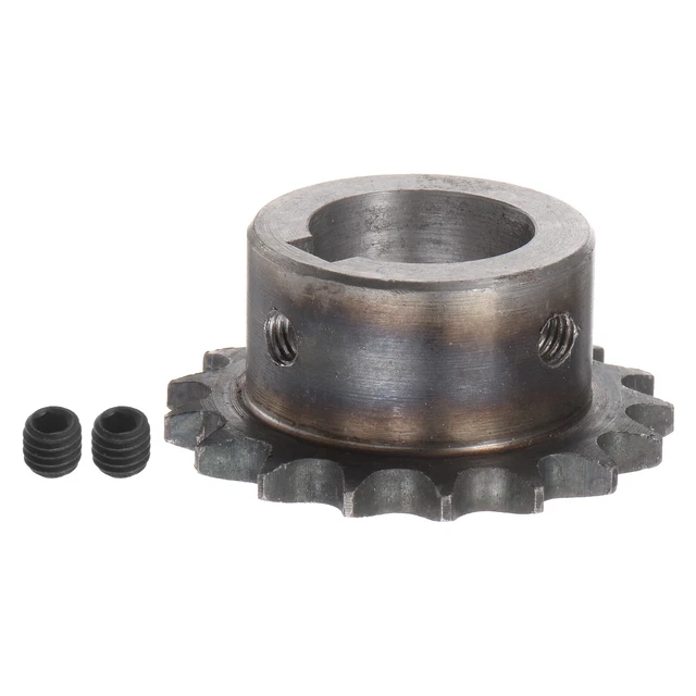 06B Roller Chain Sprocket 17T Pitch 3/8" 24mm Bore A3 Steel Motor Drive Gear
