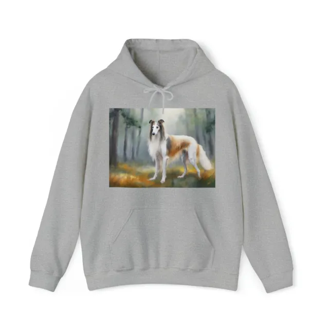 Borzoi 'Russian Wolfhound' Unisex 50/50 Hooded Sweatshirt
