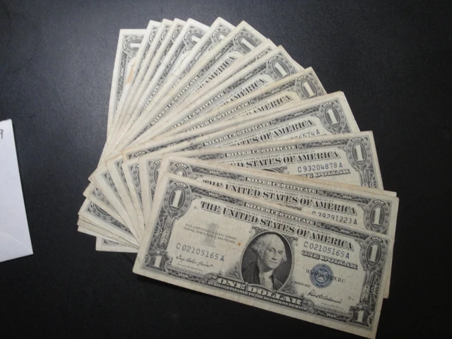 (1) $1.00 Series 1957 Silver Certificate VG-F Circulated Condition