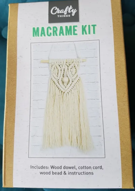 Kit de macrame Crafty Things ~ Haz tu propio macrame colgante de pared