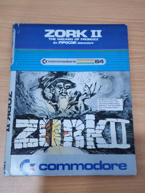 Zork II Wizard of Frobozz Infocom Commodore 64 c64 Disk Boxed Classic Adventure