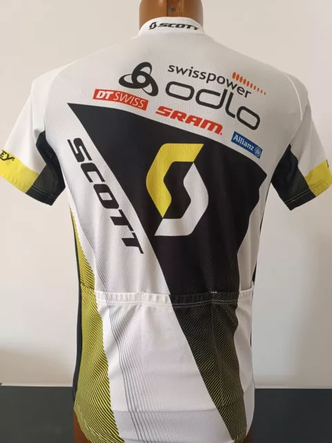 maglia shirt cycling ciclismo originale rc team scott swiss power odlo tg M 3