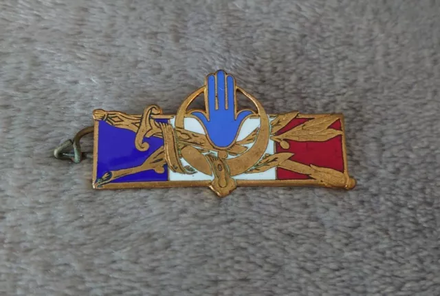 Insigne/pucelle/badge Afrique du nord AFN guerre d'Algérie force Française Drago