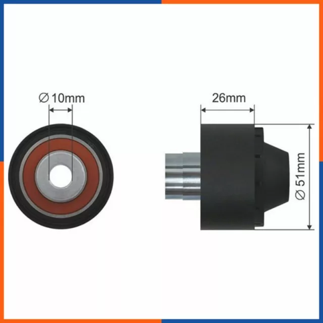 Galet tendeur de courroie d'accessoire pour CITROEN | 1141999, FI10220, 57762