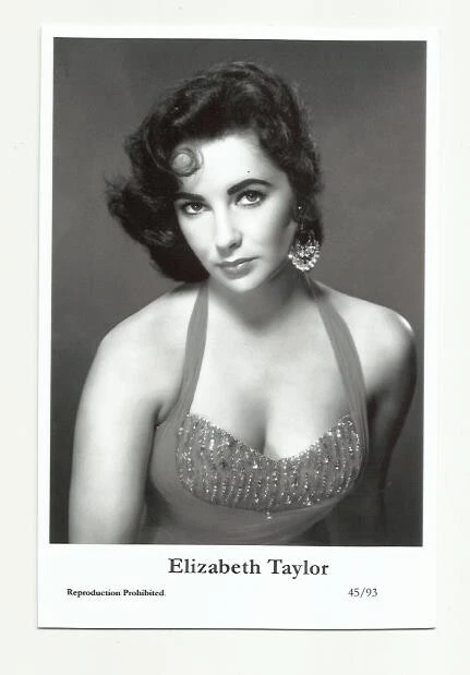 (Bx22) Elizabeth Taylor Photo Card (45/93) Filmstar  Pin Up Glamour Girl Movies