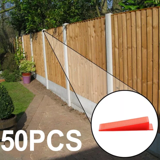 Pack de 50 clips de clôture en plastique durable pour sécuriser les panneaux d