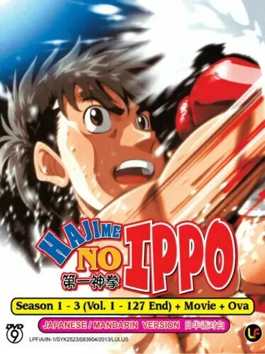 Hajime No Ippo Season 1-3 Complete Series 1-127 End & Movie +OVA DVD [Fast Ship]