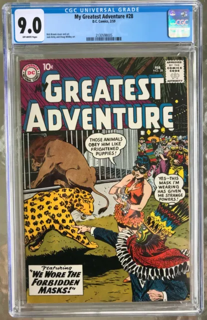 My Greatest Adventure #28 (1959) CGC 9.0 -- 2nd highest graded copy; Jack Kirby