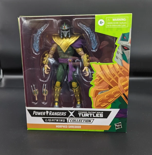 TMNT Ninja Turtles X MMPR Power Rangers Morphed Shredder In Hand New