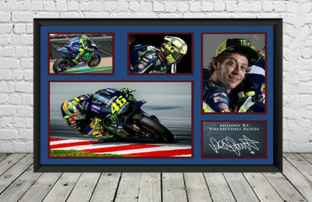 Valentino Rossi Signed Photo Print Autographed Moto GP Memorabilia