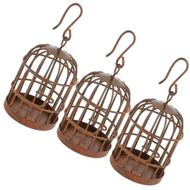 3 piezas Mini Casa Jaula para Pájaros Pequeña Casa Jaula para Pájaros Mini Jaula para Pájaros