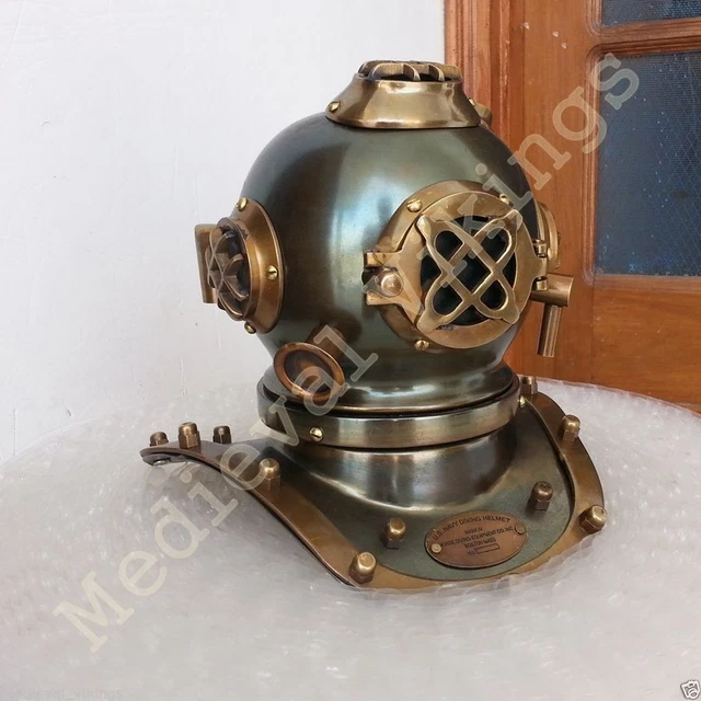 Casque De Plongée Marine Vintage En Laiton Massif Avec Porte-clés FLIS, Neuf