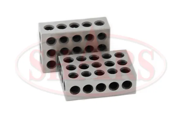 Shars 2 Matched Pairs 4 Pcs Precision 123 1-2-3 Blocks Block 23 Holes .0002" P] 2