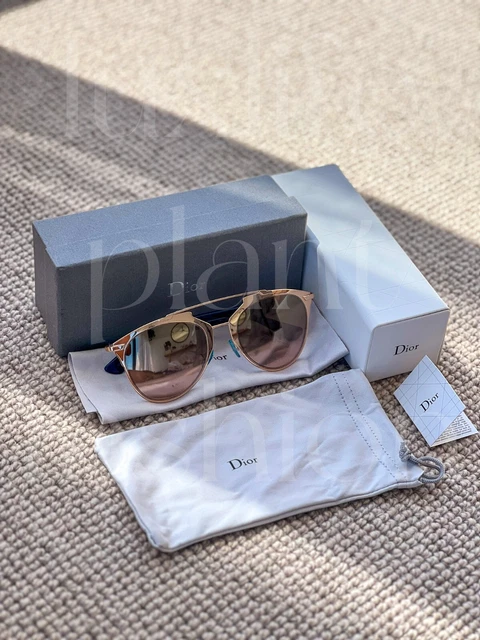 NEW CHRISTIAN DIOR Reflected 31UHA 52 Rose Gold White Womens