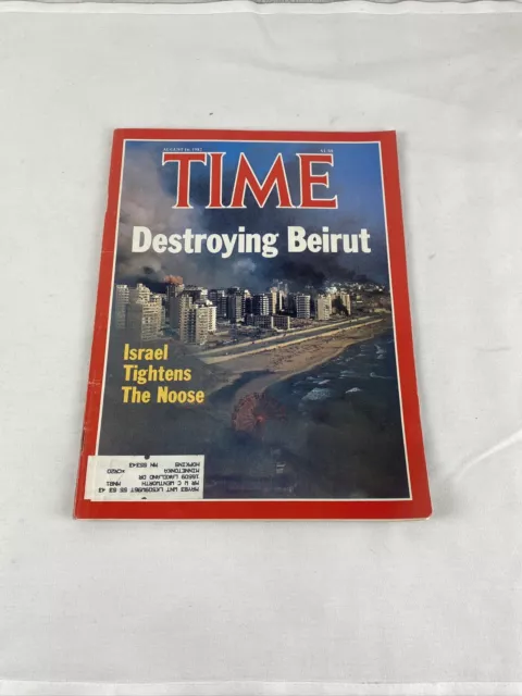 Time Magazine Aug 16 1982 Destroying Beirut: Israel Tightens the Noose; Lebanon