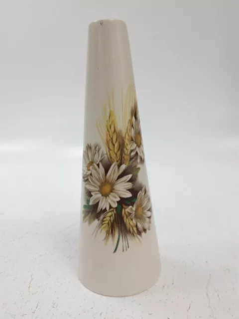 Vintage Purbeck Gifts Poole Dorset Small Bud Vase Floral Flowers 7" Tall