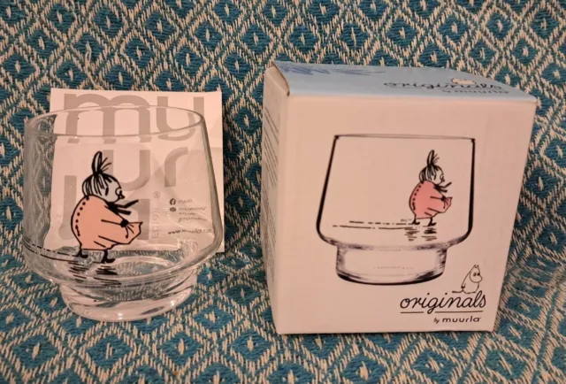 MOOMIN TEA CANDLE HOLDER / GLASS : Originals By Muurla *Rare Collectible* C