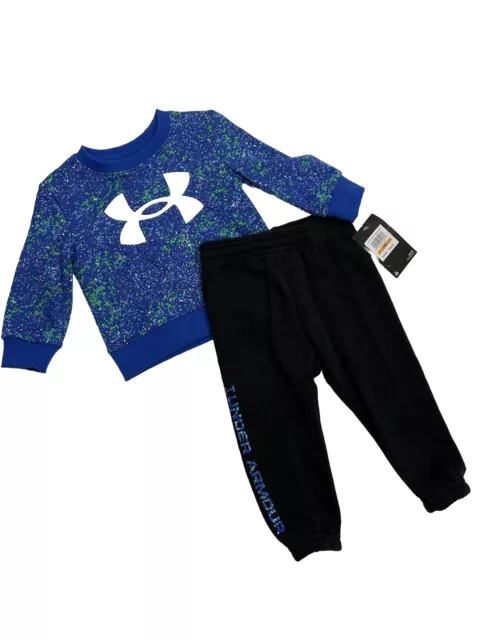 Under Armour Boys Sweatshirt And Pants 2 Piece Set Baby Size 12 Months NWT
