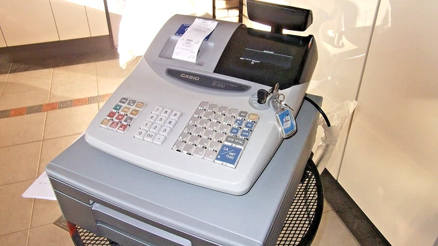 CASIO TE 2200 till electronic cash register with cash drawer 50.01 PicClick UK