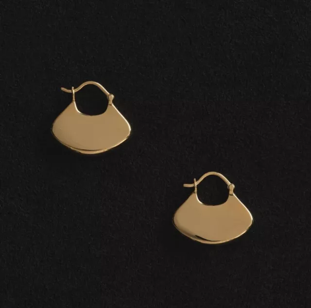 Sophie Buhai Gingko Large Gold Earrings Ariana Grande Kylie Jenner Tiktok