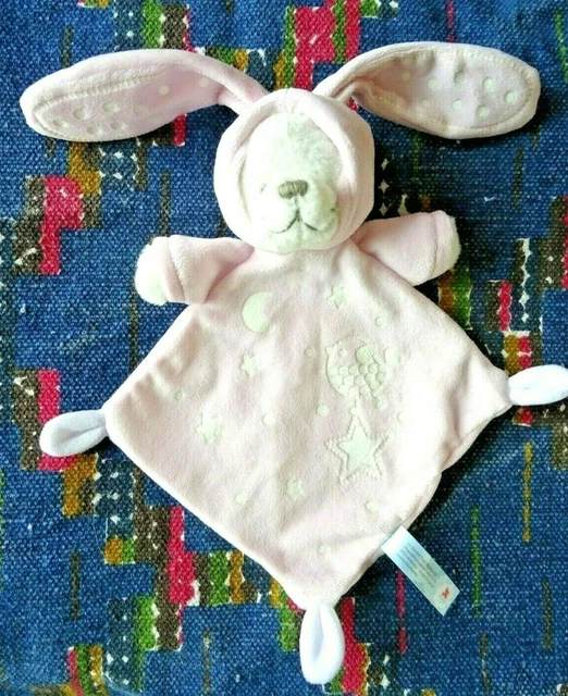 4Pa/ Doudou Plat Nicotoy Ours En Lapin Rose Blanc Oiseau Lune Etoile Kom Neuf