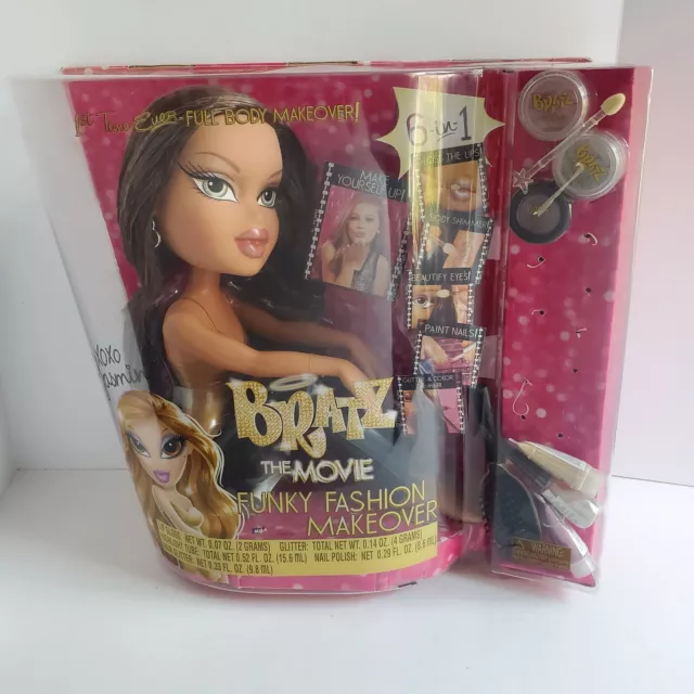 Bratz The Movie YASMIN Doll Full Body Funky Fashion Makeover NRFB Styling Head