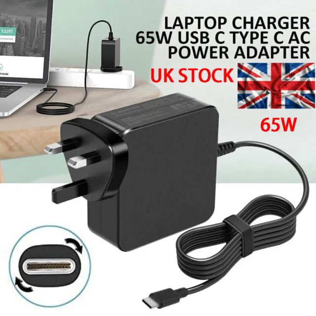 65W USB Type-C Adapter Charger For DELL,HP,ASUS,Lenovo,Ipad,Huawei,Acer Laptop