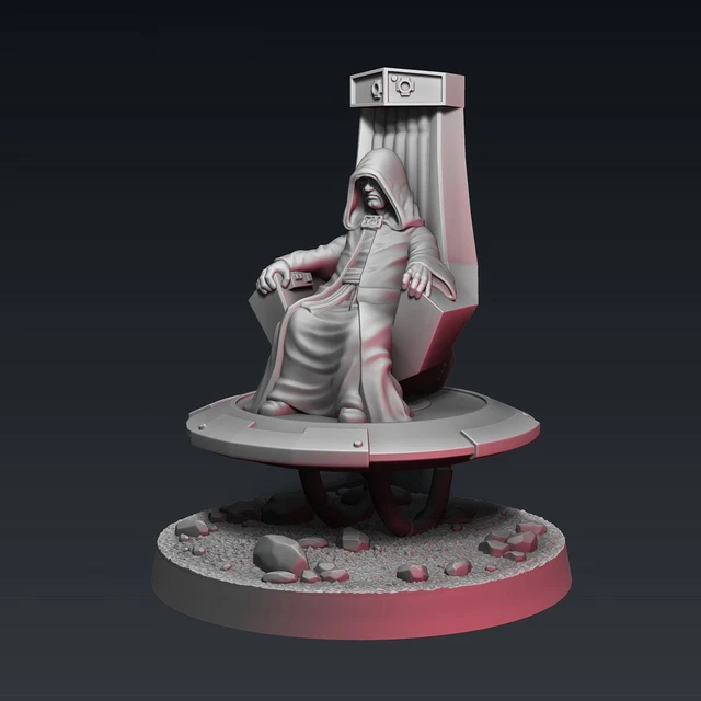Figurine Star Wars Miniatures - Empereur Palpatine - 25/60 - Occasion