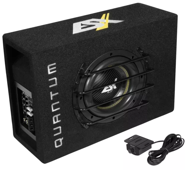 ESX Quantum Actif Active Subwoofer Basse Boîtier Avec Amplificateur QXB-6A