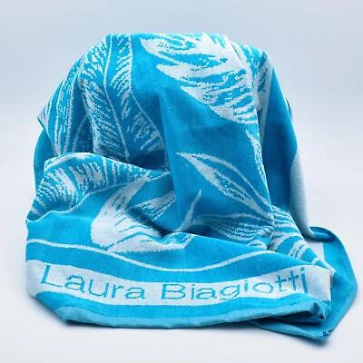 Telo mare piscina asciugamano spugna jacquard Laura Biagiotti 90x170 100% cotone