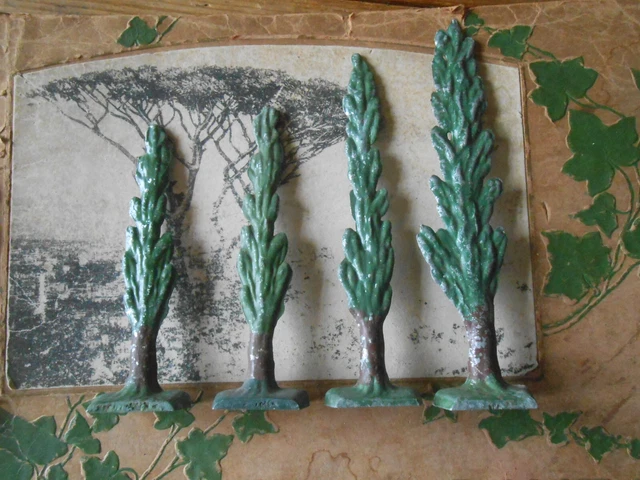 4 arbres en alu soldat cyclistes diorama aludo quiralu LR, cofalu, ailor beffalu