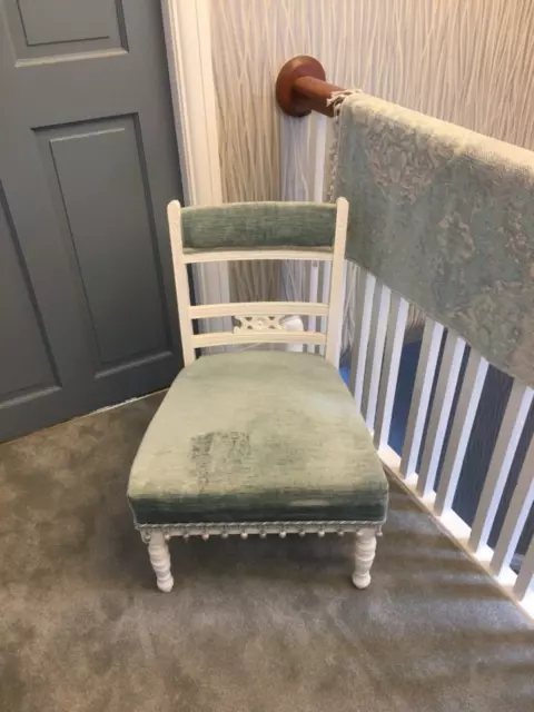 Re Upholstered vintage childs chair