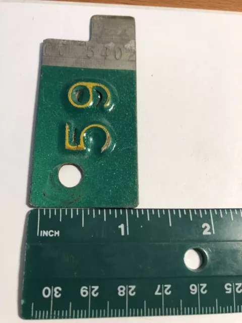 1959 Minnesota License Plate Metal Corner Tag Tab