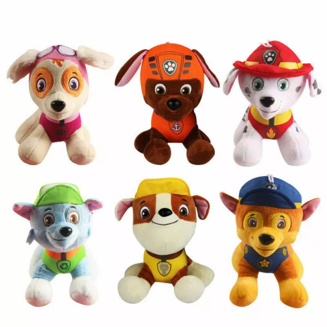 6 PACK Paw Patrol Plush Pup Pals Skye ZUMA ROCKY 20cm Plush Toy Stuffed Toy AU