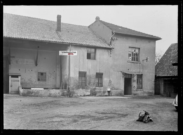 PLAQUE VERRE PHOTO ancienne positif noir et blanc 13x18 cm Boucau bateau Adour EUR 19,00 - FR