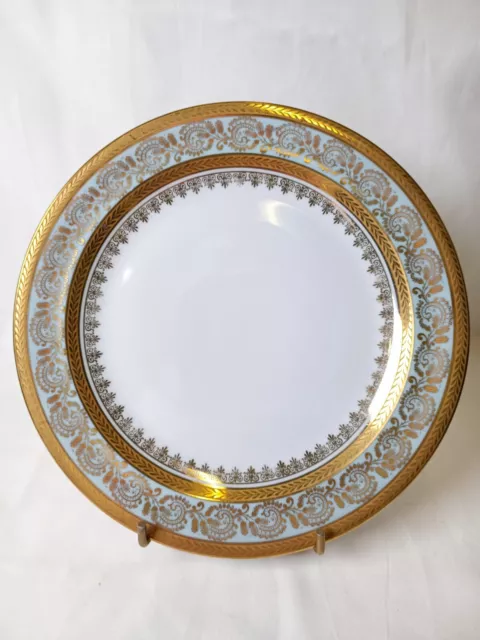 Petite assiette plate porcelaine Limoges UNIC décor prestige royal doré or S