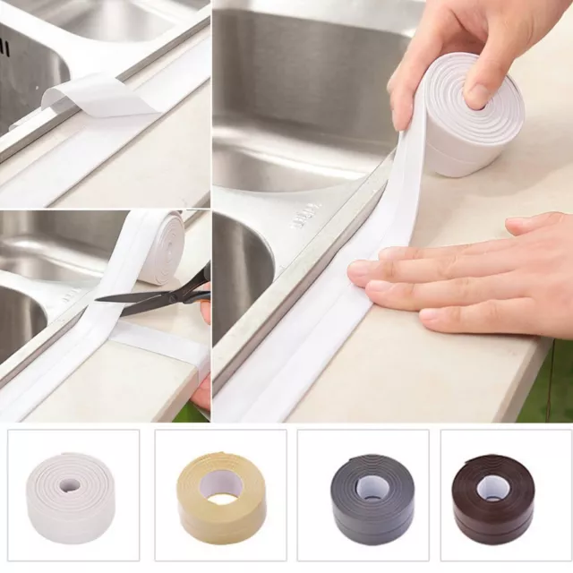 For Bathroom Kitchen Accessories Shower Bath Sealing Strip Tape Caulk Strip Self