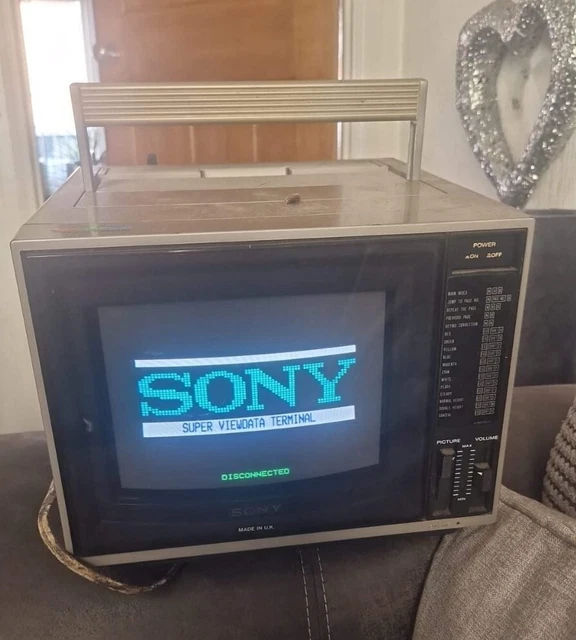 RARE Sony Trinitron KTX 9100 UB TV Colour Super Viewdata Terminal