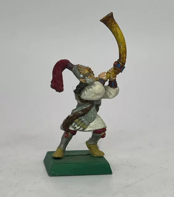 High Elf White Lions of Chrace Musician Elves Metal Painted Warhammer Cr35