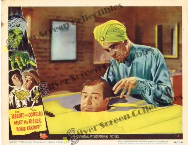 Abbott and Costello Meet the Killer, Boris Karloff (1949) - Original U.S. Lob...