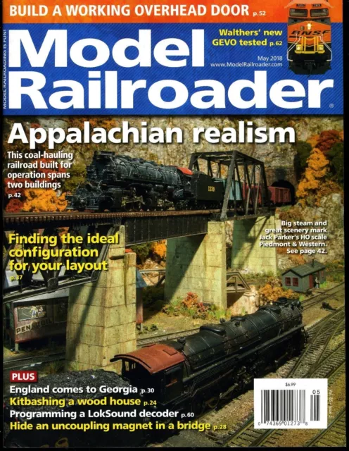 Model Railroader Magazine May 2018 Appalachian realism, build an overhead door