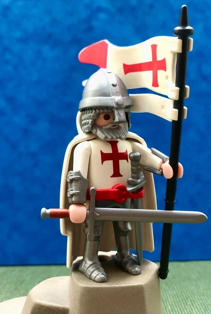 PLAYMOBIL CUSTOM CHEVALIER Templier Croise EUR 6,50 - FR
