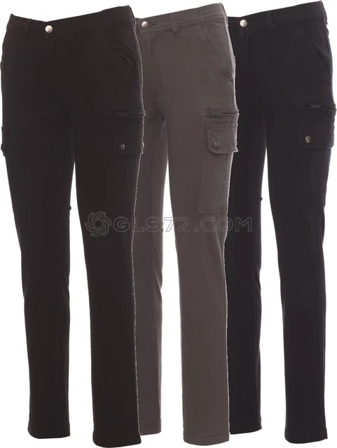 Ergos Workwear Payper Forest Lady Stretch – Pantalone Donna Classico, Cotone Stretch, Multitasche, Per Lavoro E Tempo Libero