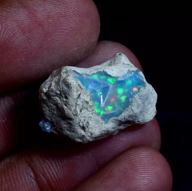 Amazing Big Ethiopian Opal Rough,100% Natural Green Fire Opal Raw 16.65Ct OPB-29