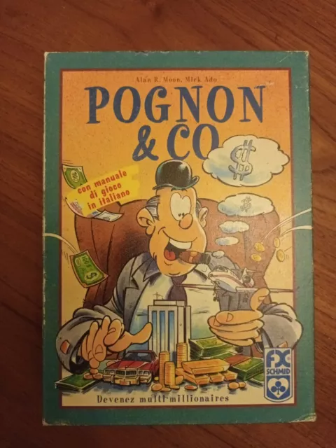 RARE Vintage 1996 Jeu de société  Pognon and Co FX Schmid Complet Cartes